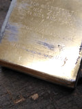 Vtg 1994 Brushed Brass Zippo Lighter Select Trading Co Tobaccoville NC w/Box!