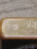 Vtg 1994 Brushed Brass Zippo Lighter Select Trading Co Tobaccoville NC w/Box!