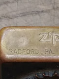 Vtg 1994 Brushed Brass Zippo Lighter Select Trading Co Tobaccoville NC w/Box!