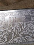 Vtg 1978 Zippo Venetian Scroll Cigarette Lighter Initial J.R. B. Bradford Pa USA