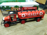 Texaco 1920 Pierce Arrow Cab W/Tanker Truck Red Die Cast Bank 11" #16 Mint w/Box