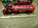 Texaco 1920 Pierce Arrow Cab W/Tanker Truck Red Die Cast Bank 11" #16 Mint w/Box
