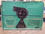 Vtg 50's WAHL Model G Silent Hair Dryer Art Deco Bakelite Original Box Works!