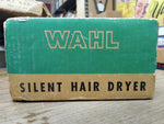 Vtg 50's WAHL Model G Silent Hair Dryer Art Deco Bakelite Original Box Works!