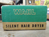 Vtg 50's WAHL Model G Silent Hair Dryer Art Deco Bakelite Original Box Works!