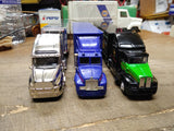 3 Pc Racing Champions Diecast Semi Truck/Trailer Lot Polaris John Deere Melling