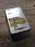 Vtg 1958 Zippo Cigarette Lighter Pat 2517191 Visual Slide Co Washington DC USA