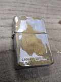 Vtg 1958 Zippo Cigarette Lighter 2517191 Dravo Green Cross For Safety 1955 1956