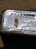 Vtg 1958 Zippo Cigarette Lighter 2517191 Dravo Green Cross For Safety 1955 1956