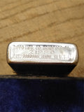Vtg 1937 1950 3 BARREL Zippo Cigarette Lighter Pat 2032695 Matching Insert Repai