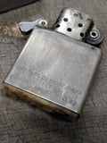 Vtg 1937 1950 3 BARREL Zippo Cigarette Lighter Pat 2032695 Matching Insert Repai