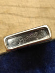 Vtg 1974 Zippo Cigarette Lighter Mack Bulldog Logo Brushed Chrome Nice Snap USA!