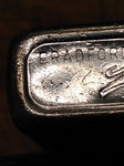 Vtg 1974 Zippo Cigarette Lighter Mack Bulldog Logo Brushed Chrome Nice Snap USA!