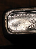 Vtg 1974 Zippo Cigarette Lighter Mack Bulldog Logo Brushed Chrome Nice Snap USA!