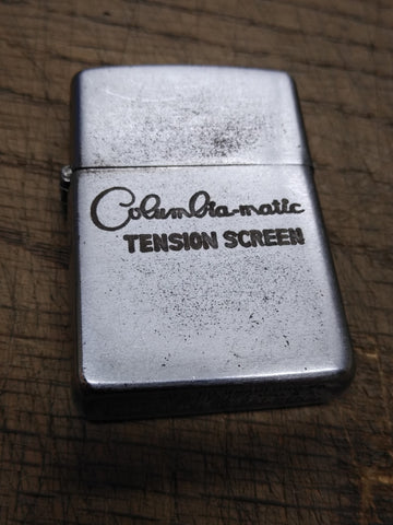 1950-57  Zippo Cigarette Lighter Columbiamatic Tension Screen Pat 2517191 Pat Pe
