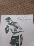 Vtg Signed Floyd Patterson Photo Print Heavyweight World Champion Boxer Post Car