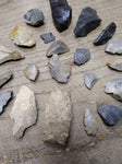 21 Piece Pennsylvania Native American Arrowheads Artifacts Tool Shards Lot