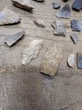 21 Piece Pennsylvania Native American Arrowheads Artifacts Tool Shards Lot