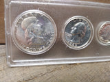 Vtg 1963 90% Silver 5 Coin Year Set Collection in Whitman Plastic Holder
