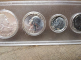 Vtg 1963 90% Silver 5 Coin Year Set Collection in Whitman Plastic Holder