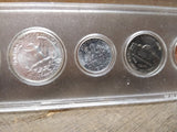 Vtg 1963 90% Silver 5 Coin Year Set Collection in Whitman Plastic Holder