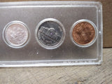 Vtg 1963 90% Silver 5 Coin Year Set Collection in Whitman Plastic Holder
