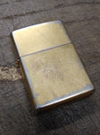 Vtg 1999 Zippo Cigarette Lighter Engraved Rose Flower Gold Plated Bradford Pa US
