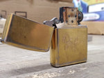 Vtg 1999 Zippo Cigarette Lighter Engraved Rose Flower Gold Plated Bradford Pa US