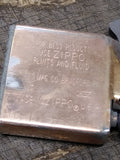 Vtg 1999 Zippo Cigarette Lighter Engraved Rose Flower Gold Plated Bradford Pa US