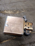 Vtg 1999 Zippo Cigarette Lighter Engraved Rose Flower Gold Plated Bradford Pa US