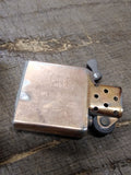 Vtg 1999 Zippo Cigarette Lighter Engraved Rose Flower Gold Plated Bradford Pa US