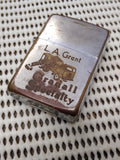 Vtg 1964 Refurbished Sealed Zippo Cigarette Lighter L.A. Grant Gradall Specialty