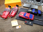 Vtg Artin Firebird Speed Chase Slot Car Set Battery Operated w/Track Cars Work!