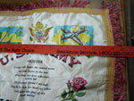Vtg Fort Geo G Meade MD US Army WWII Military Satin Pillow Cover Sham for Mother