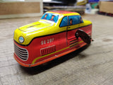Vtg 1960's Wind Up Tin Toy Train with Key Lithograph Made In West Germany Repair