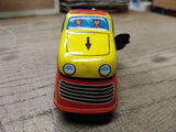 Vtg 1960's Wind Up Tin Toy Train with Key Lithograph Made In West Germany Repair