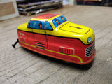 Vtg 1960's Wind Up Tin Toy Train with Key Lithograph Made In West Germany Repair