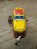 Vtg 1960's Wind Up Tin Toy Train with Key Lithograph Made In West Germany Repair