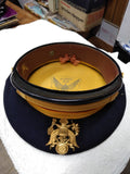 US Army Dress Blues Company Grade Officers Flight Ace Service Hat Rain Cover S 7