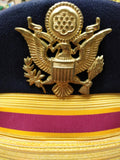 US Army Dress Blues Company Grade Officers Flight Ace Service Hat Rain Cover S 7
