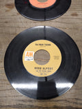 Vtg 6 Pc 45 RPM Record Lot Toto Capt & Tennille H Alpert Raspberries Association
