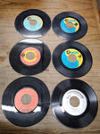 Vtg 6 Pc 45 RPM Record Lot Silvers Partridge Family A Murray Donny & Marie Osmon