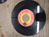 Vtg 6 Pc 45 RPM Record Lot Silvers Partridge Family A Murray Donny & Marie Osmon