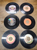 Vtg 6 Pc 45 RPM Record Lot Anne Murray Tom T Hall Loretta Lynn Glenn Campbell