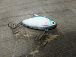Vtg Heddon Super Sonic Silver Sparkled Fresh Water Fishing Lure