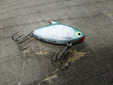 Vtg Heddon Super Sonic Silver Sparkled Fresh Water Fishing Lure