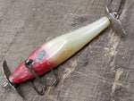 Vtg Creek Chub Streeker Red White Under Water Minnow Fishing Lure