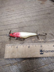 Vtg Creek Chub Streeker Red White Under Water Minnow Fishing Lure