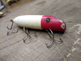 Vtg South Bend Glass Eye Bass Oreno Wood Fishing Lure Plug Fresh Water Top Water
