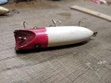 Vtg South Bend Glass Eye Bass Oreno Wood Fishing Lure Plug Fresh Water Top Water
